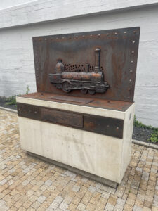 Memorial of PLANIAN 28 locomotive in Kralupy n. Vltavou